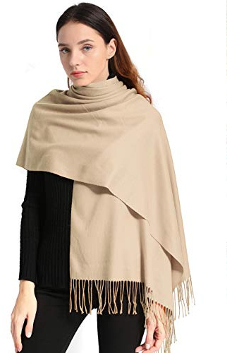 Arctic Penguin Pashmina Schal Kaschmir Stolen Damen Schultertuch für Frauen Hochzeit Kaschmirschal Herren Umschlagtuch Winter/ (Beige)…