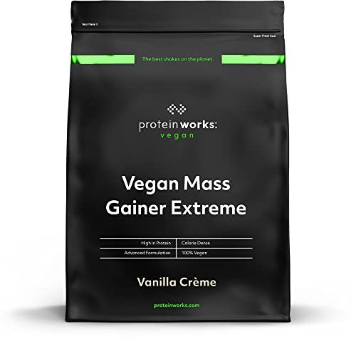 THE PROTEIN WORKS Gainer Vegan Extreme | Crème Vanillée | Protéine en poudre hypercalorique | Prise de poids | Vitamines & Minéraux | Protein Works | 2kg