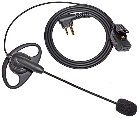 HYSHIKRA Leichtes Radio-Ohrhörer, G-Form, Sicherheits-Headset, kompatibel mit Motorola GP88 GP300 CP040 DP1400 Walkie-Talkie