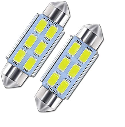 Zuyejuu 2 Pieces Fit For C5W Festoon 36mm With Samsung Chips LIGHT License Number Plate Light LIGHT Bulb Fit For Skoda Octavia Superb (Emitting Color : Crystal Blue)