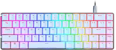 ASUS ROG Falchion Ace 65% RGB Gaming Mechanische Tastatur, Lubed ROG NX Red Switches & Switch Stabilisatoren, schalldämpfender Schaumstoff, PBT-Tastenkappen, verdrahtet mit KVM, DREI Winkeln,