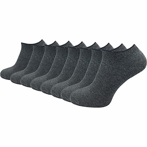 GAWILO Damen & Herren Sneaker Socken aus 100% reiner Baumwolle (8 Paar) | kurze & dünne Natur Füßlinge | ohne drückende Naht über den Zehen