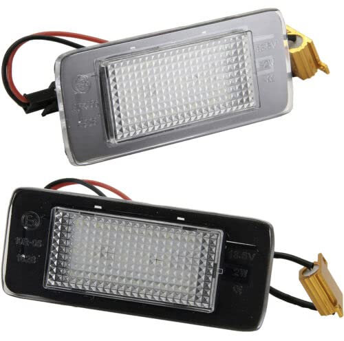 Modifycar LED-Kennzeichenbeleuchtung für Opel Astra J Caravan + Zafira C Tourer | 2010-2019 Canbus SMD Deckenleuchte Nummernschildbeleuchtung weiß