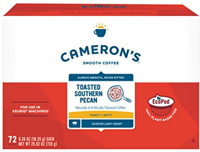 Cameron's Coffee Capsules aromatisées de noix de pécan du Sud grillées 72 (1 pièce)