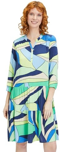 Betty Barclay Damen Balina Kleid, blau/grün, 40