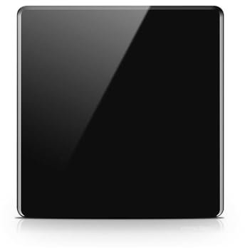 ZFQ Interruttore a pulsante a bilanciere grande a 2 vie, pannello da parete in vetro acrilico moderno, interruttore elettrico singolo della luce, 1 banda 2 vie, 10A 250V
