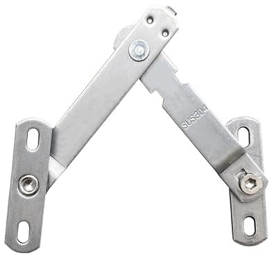 Limiteur de fenêtre fin en acier inoxydable. Verrouillage de fenêtre pratique. Bloqueur de fenêtre Conservez l'intégrité de la fenêtre. Angles de fenêtre plus grands. Butée de fenêtre