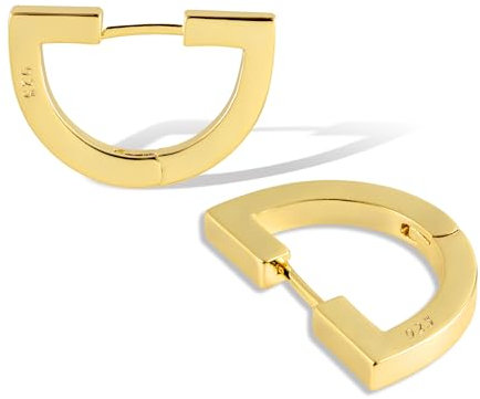 ALEXCRAFT Dicke Creolen Gold Ohrringe Klein Damen 14K Vergoldete Ohrringe Geschenk für Frauen Freundin Mama Mädchen