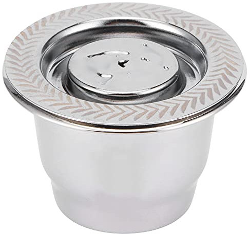 Uadme Lot de 4 capsules réutilisables en acier inoxydable pour machine à café