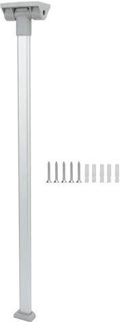 Pied de Table élévatrice pour Camping-Car, Alliage D'aluminium, Hauteur de 700 Mm, Pieds de Table de Support Pliables pour Camping-Car, Remorque de Voyage, Argent