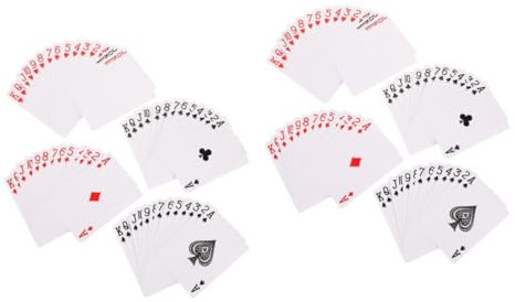 Toyvian 2sätze Blank Pokerkarten Aus Papier Unbedruckte Spielkarten Für Kreative Gestaltung Reise Und Partybedarf Einseitig Bedruckbar Für Kartenspiele Geeignet