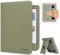 Caweet Custodia per Tolino Shine Color/Shine 5(2024)/Shine 4(2022) e Kobo Clara Colour/BW/2E, Copertina con Appoggio Ripiegabile, Slot per Carte, Fascia per Mano e Auto Sleep/Wake, Verde