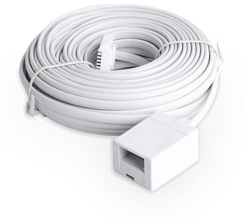 MAOZHOU BT Telephone Extension Cable,5 m BT Plug to BT Socket Extension Cable,Telephone Extension Cord for BT UK Landline Phone Cord Home & Office Fax Modem
