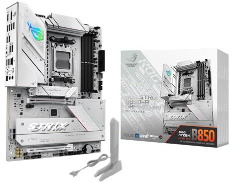 ASUS ROG Strix B850-A Gaming WiFi AMD AM5 B850 ATX Scheda madre 14+2+2 Power Stages, DDR5 AEMP, 2.5G LAN, WiFi 7 con Q-Antenna, 4X M.2, PCIe® 5.0, USB 20Gbps Type-C, AI Networking II, ASUS AI Advisor