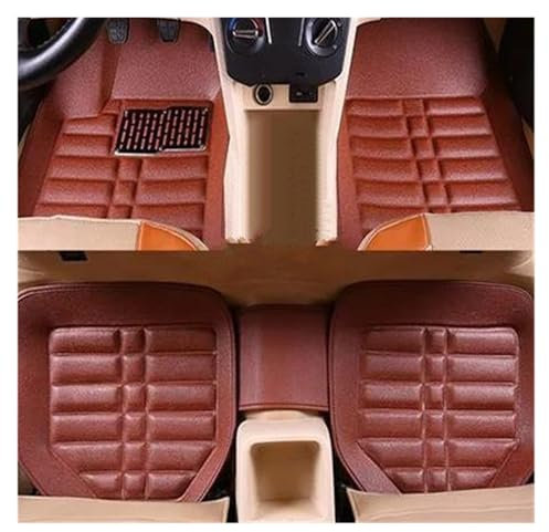 Autofußmatten Für Peugeot 308 307 Sw 107 206 207 301 407 408 508 2008 4008 5008 Fußmatten Autos Auto Fußmatten(BRAUN)