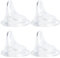 Sippy Lot de 4 tétines à paille compatibles avec les biberons Lansinoh, becs de rechange souples 100 % silicone de qualité alimentaire, anti-fuite, sans BPA, débit variable, 9 m et plus, bec verseur