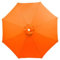 Auvent De Remplacement pour Parasol 3.5m/3.0m/2.8m/2.7m/2.5m/2.3m/2m 6/8 Baleines, Toile De Parasol Déporté Remplacement Pour Cour, Jardin, Plage, Protection UV (Orange,8ribs-350cm)