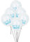 Babyparty-Konfetti-Luftballons - 30 cm - It's a Boy - Blau - 6er-Pack