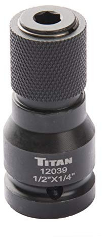 Titan 12039 1/2 Drive to 1/4 Hex Drive Quick Change Adapter