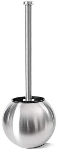 WC Bürste Klobürste für Luxus Silberne Toilettenbürste mit Edelstahlkugelhalter Bad Toilettenbürste