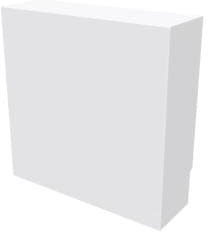 Cache nourrice plomberie ATOLE en acier Blanc - Largeur fixe - Taille 6 : 650 x 850 x 150 mm