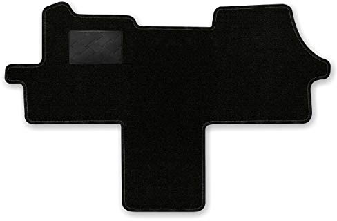 Autofußmatte Ideal (Gas) schwarz für FIAT Ducato Typ X250 / 250 / X290 Baujahr 2014 - passend für Wohnmobil mit Durchstieg zwischen den Vordersitzen | ohne Befestigung