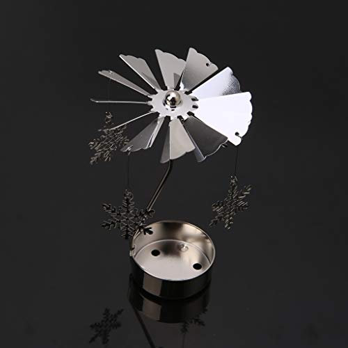 Buwei Rotary Spinning Teelicht Kerze Metall Teelichthalter Karussell Home Decor Geschenk