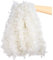 LOKIPA 10 Meters White Christmas Chunky Tinsel Garland with Star for Christmas Tree Decorations