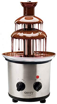 Camry CR4488 Fuente de Chocolate, Cuerpo de Acero Inoxidable, 3 pisos, Capacidad 650 ml, Temperatura Máxima 60°C, Base Antideslizante con Pies Ajustables, 320W