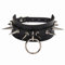 Ncheli Collare in Pelle Sintetica con Rivetti Metallici, Collana Regolabile per Feste/Club, Girocollo Gotico Punk con Chiodi, Accessori Moda per Donne e Uomini