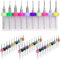 Xiatiaosann PCB Bohrer Bit Set 0.1-1.0mm CNC Fräser Bits PCB Micro Spiralbohrer für Druckleiterplatte, Schmuck, 3D Drucker, CNC-Gravur, 40 Stück
