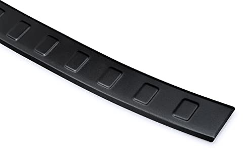 teileplus24 Ladekantenschutz passend für Hyundai Tucson 3 2021-05/2024 | Schwarz Pulverbeschichtet Aluminium Passgenau vorinstalliertes Montageband Reinigungstuch Rostfrei