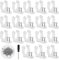 LED Befestigungsclips Lichtschlauch Clips 150Stk LED Strips Clips mit 300 Schrauben 1 Kreuzschlitzschraubendreher für Weihnachten LED Lichterkette Wandleuchte Party