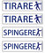 4pcs Targa segnaletica Spingere/Tirare - adesivo Satinato in PVC per esterno e interni e Porte Ufficcio impermeabile Adesivi per Porte,6x20cm
