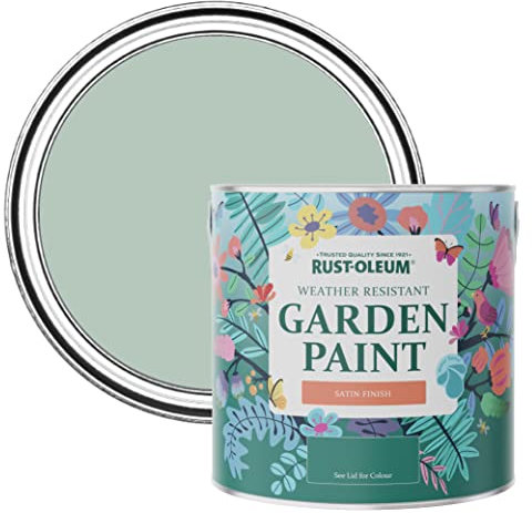 Rust-Oleum Green Mould-Resistant Garden Paint In Satin Finish - Leaplish 2.5L