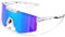 konqkin Cycling Glasses-Sports-Sunglasses-Mens-Womens-Polarised Sun Glasses UV400 Protection Ski Goggles Outdoor Bicycle Motorbike Driving Fishing Hiking,blue white