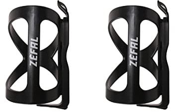 ZEFAL Pack Wiiz Trinkflaschenhalter - Doppelpack seitlich einführbarer, weicher Fahrradflaschenhalter - Schwarz