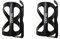 ZEFAL Pack Wiiz Porte-Bidon - Pack de Deux Porte Bidons Vélo Souple à l'Introduction Latérale - Noir