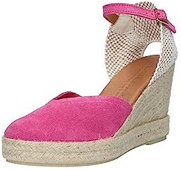 LeiLa Alpargatas con cuña mujer LLD006, fucsia, 36 EU