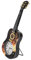 Topyond Wanduhr, Ukulele-förmige Stille Uhr,Wecker Für Schlafzimmer, Wohnheim Und Büro, Geeignet Für Musikliebhaber, Musik Gitarren Dekoration,Gitarren-Wanduhr Dekoratives(with Stand)