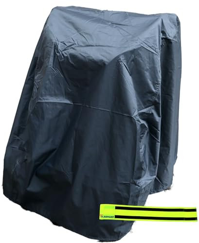 MPB Pieper PREMIUM ROLLATOR GARAGE MIT GEWICHTSBAND + Olanmarp Klettband mit Streifen - Ultimativer Schutz vor Regen, Schnee und Schmutz für Ihren Rollator, Scooter, Rollstuhl und Kinderwagen