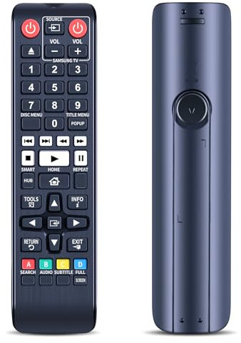 TCNOUMT Remote Control Suitable for Samsung Blue-Ray DVD Player AK59-00167A BD-C5500 BD-F6500 BD-F6700 BD-F7500 BD-H6500 BD-J5100 BD-J5500 BD-J5700 BD-J5900 BD-J6300 0 BD-J7500 Replacement Remote