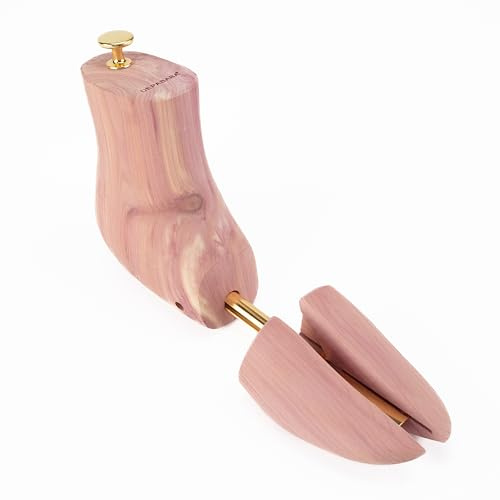DEPABABA Cedar Wood Boot Tree for Men Aromatic Red Cedar Great Gift for Men, yellow, Large(Fits Boot Sizes 10.5-13)