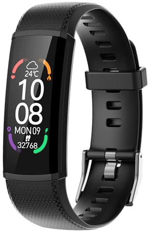 findtime Fitnessuhr Herren Fitness Tracker mit Benachrichtigung Schrittzähler Uhr Smartwatch Damen mit Herzfrequenz-/Blutdruckmessung Schlafmonitor Sportmonitor für Android iOS