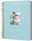 Hiwhy Scrapbook Fotoalben Leineneinband 28x20,5 cm 40 Seiten Hardcover Kraft Weiß Seiten Erinnerung Scrapbooking Buch für Hochzeit Reise Baby Dusche Gästebuch, Hellblau
