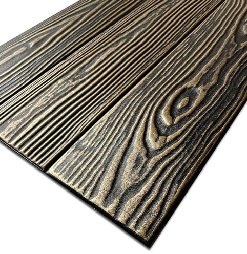 DECCART Panneau Mural Decoratif 3D Interieur - 12 Pièces 100 x 16,7 x 0,4