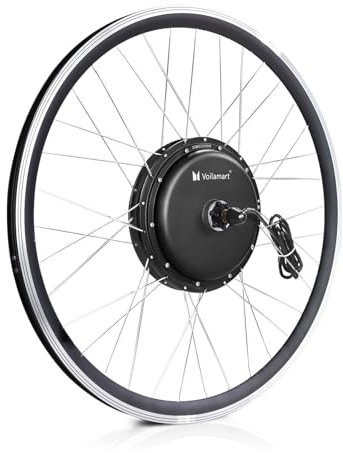 Voilamart Electric Bicycle Conversion Kit 20/24/26“ Motor Wheel 1000W ebike Rear/Front Hub Motor Wheel, only Motor wheel, suitable for 1.95 tyre (24inch 1000W Rear)