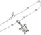 generisch Ring Spanner 13 Fashionable Oval Pearl Necklace, Turtle Anklet, Women's Beach Anklet Ring Box (Silver, One Size), Other, No gemstone
