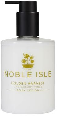 Noble Isle Body Lotion | Best Luxury Body Lotion For Men & Women | Vegan Friendly, Real Perfume, Britain In A Bottle | Made In The UK (250ml, Golden Harvest)