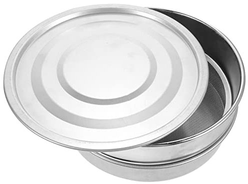 PAMINGONO Anzuchtschale Aus Lebensmittelechtem Edelstahl 20cm Mit Feinmaschigem Sieb Pflanzschale Für Gemüse Keimschale Mit Luftzirkulation Und Entwässerung Gartenzubehör Für Pflanzenanzucht